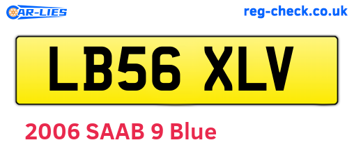 LB56XLV are the vehicle registration plates.