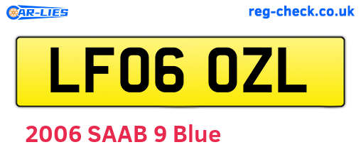 LF06OZL are the vehicle registration plates.