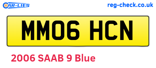 MM06HCN are the vehicle registration plates.