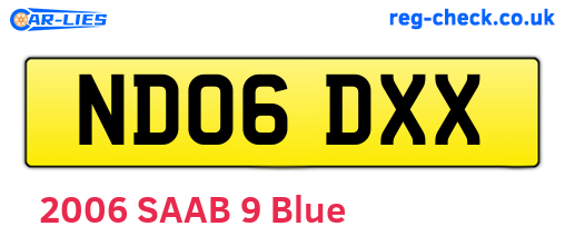 ND06DXX are the vehicle registration plates.