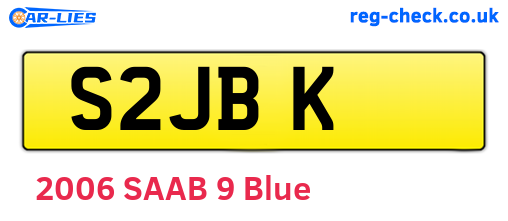 S2JBK are the vehicle registration plates.