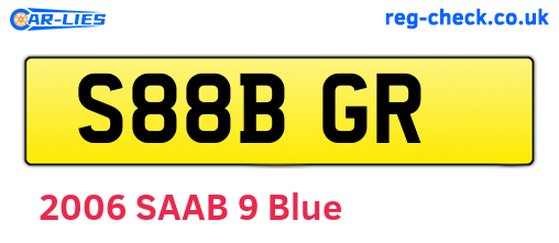 S88BGR are the vehicle registration plates.