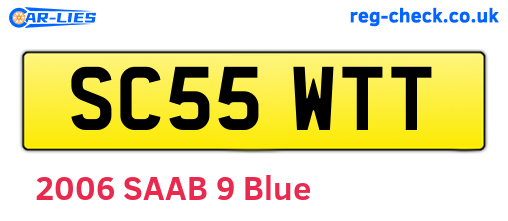 SC55WTT are the vehicle registration plates.