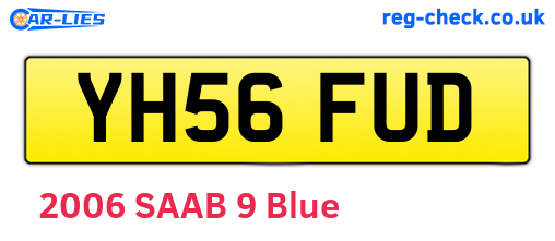 YH56FUD are the vehicle registration plates.