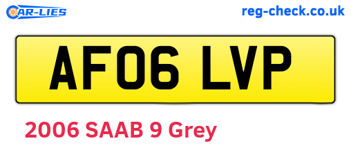 AF06LVP are the vehicle registration plates.