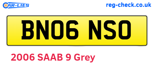 BN06NSO are the vehicle registration plates.