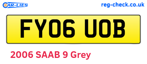 FY06UOB are the vehicle registration plates.