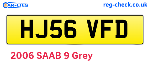 HJ56VFD are the vehicle registration plates.