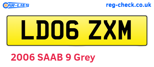 LD06ZXM are the vehicle registration plates.