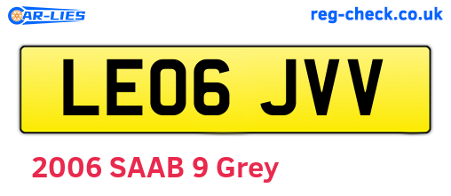 LE06JVV are the vehicle registration plates.