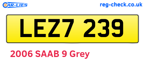 LEZ7239 are the vehicle registration plates.