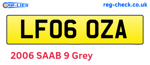LF06OZA are the vehicle registration plates.