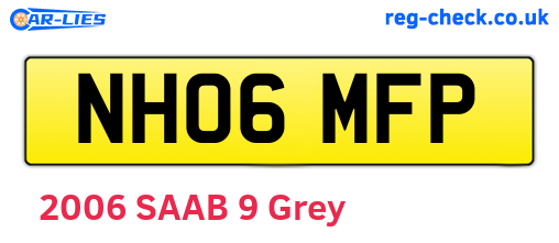 NH06MFP are the vehicle registration plates.