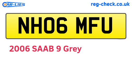 NH06MFU are the vehicle registration plates.