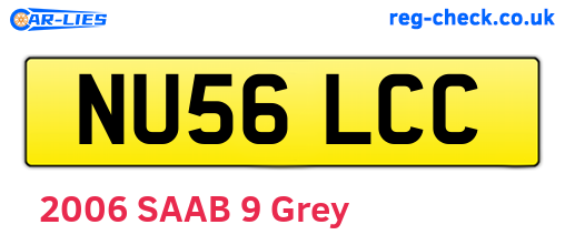 NU56LCC are the vehicle registration plates.