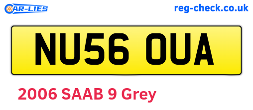 NU56OUA are the vehicle registration plates.