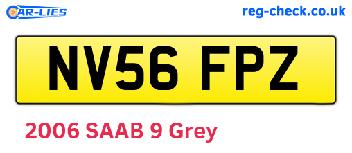 NV56FPZ are the vehicle registration plates.