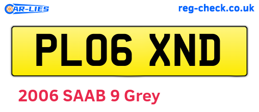 PL06XND are the vehicle registration plates.