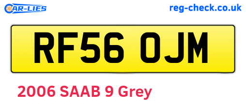 RF56OJM are the vehicle registration plates.