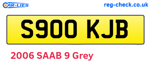 S900KJB are the vehicle registration plates.