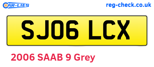 SJ06LCX are the vehicle registration plates.