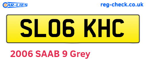 SL06KHC are the vehicle registration plates.