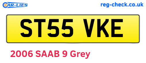 ST55VKE are the vehicle registration plates.