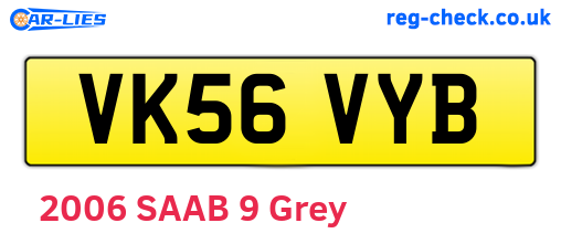 VK56VYB are the vehicle registration plates.
