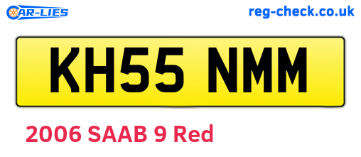 KH55NMM are the vehicle registration plates.