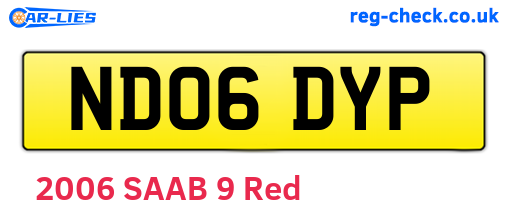 ND06DYP are the vehicle registration plates.