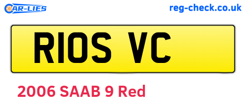 R10SVC are the vehicle registration plates.