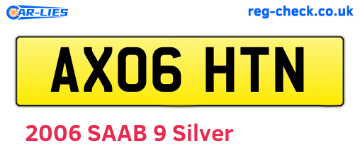 AX06HTN are the vehicle registration plates.