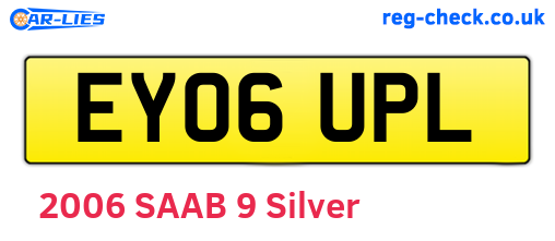 EY06UPL are the vehicle registration plates.