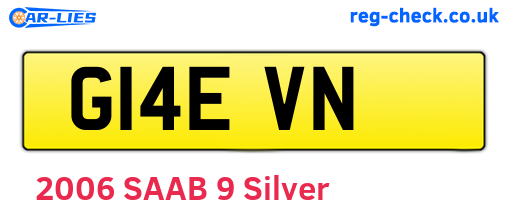 G14EVN are the vehicle registration plates.