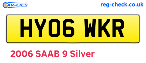 HY06WKR are the vehicle registration plates.