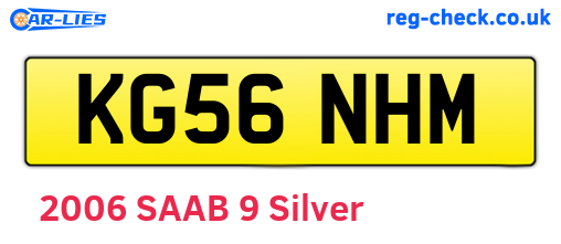 KG56NHM are the vehicle registration plates.