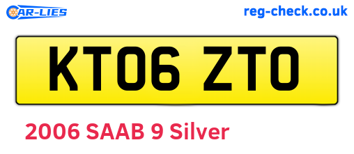 KT06ZTO are the vehicle registration plates.
