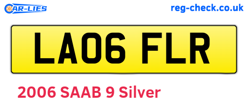 LA06FLR are the vehicle registration plates.