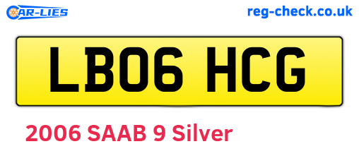 LB06HCG are the vehicle registration plates.