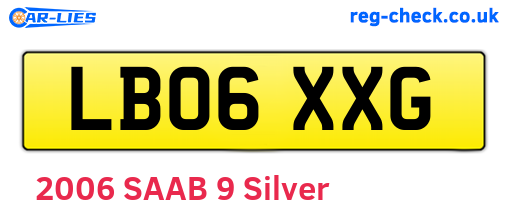 LB06XXG are the vehicle registration plates.
