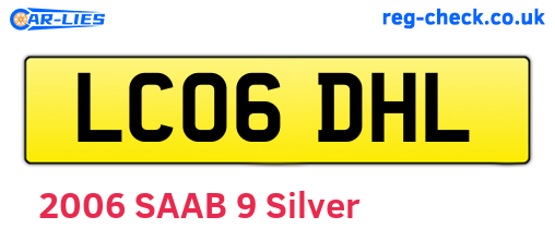 LC06DHL are the vehicle registration plates.