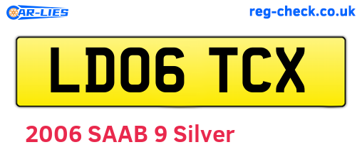 LD06TCX are the vehicle registration plates.