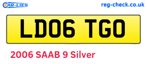 LD06TGO are the vehicle registration plates.