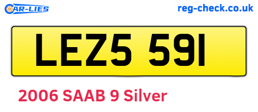 LEZ5591 are the vehicle registration plates.