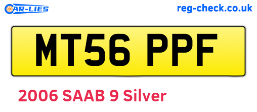 MT56PPF are the vehicle registration plates.