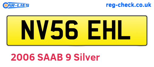 NV56EHL are the vehicle registration plates.
