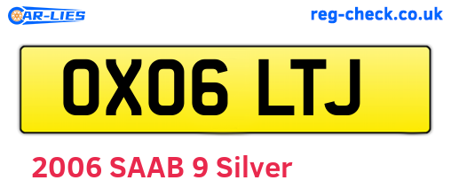 OX06LTJ are the vehicle registration plates.