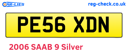 PE56XDN are the vehicle registration plates.