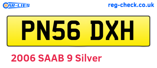 PN56DXH are the vehicle registration plates.
