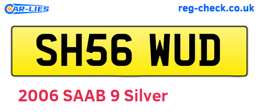 SH56WUD are the vehicle registration plates.